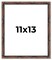 11x13 Bamboo Picture Frame with UV-Resistant Acrylic & Acid Free Backing, Available in 4 Finishes - Brown, Black, Gold, and Natural